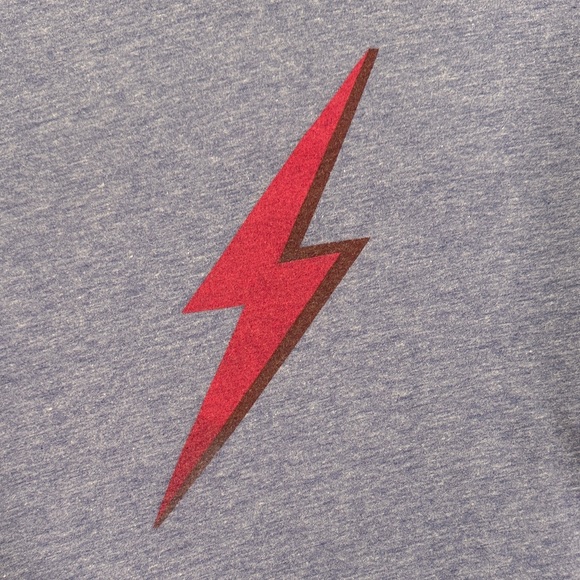 Marine Layer Blue Tee with Pink Lightning Bolt ⚡️ - Picture 3 of 6
